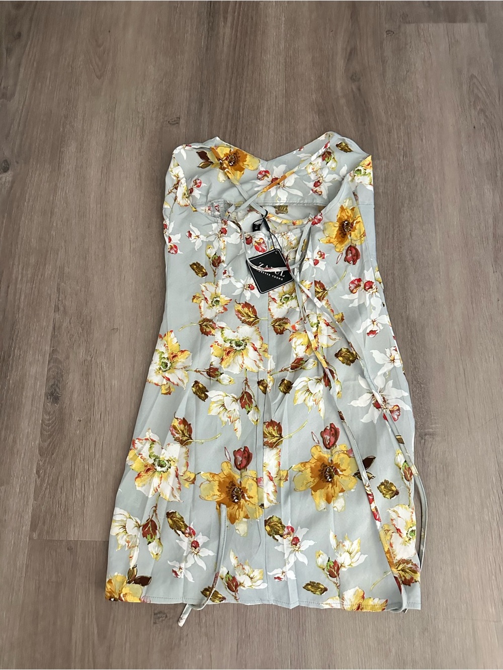 Zaful Floral Print Spaghetti Strap Dress Size S
